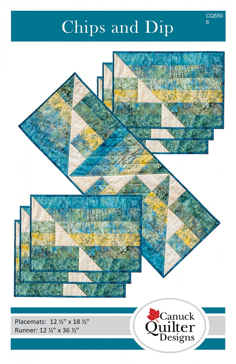 Canuck Quilter Designs Chips And Dip Table Runner Pattern