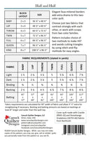 Canuck Quilter Designs Half And Half Quilt Pattern