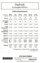 Daybreak Quilt Pattern