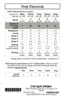 Cozy Quilt Designs Drop Diamonds Quilt Pattern