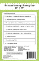 Coriander Quilts Strawberry Sampler Quilt Pattern