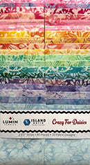 Island Batik Crazy For Daisies Batik Strip Pack