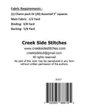 Creek Side Stitches Delightful Table Runner Pattern