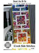 Creek Side Stitches Just As It Is Table Runner Pattern