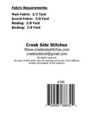 Creek Side Stitches Just As It Is Table Runner Pattern