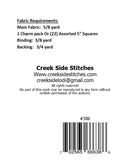Creek Side Stitches Echoed Charms Table Runner Pattern