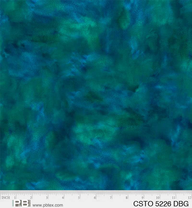 P & B Textiles Color Stories DBG Dark Blue Green Fabric