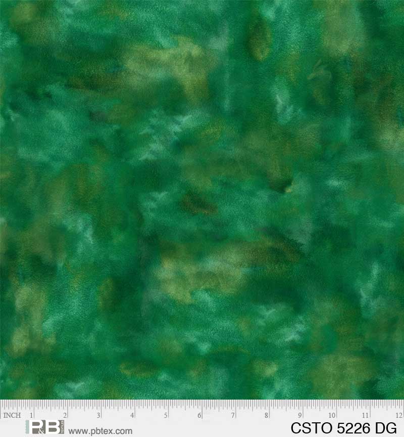 P & B Textiles Color Stories DG Dark Green Fabric