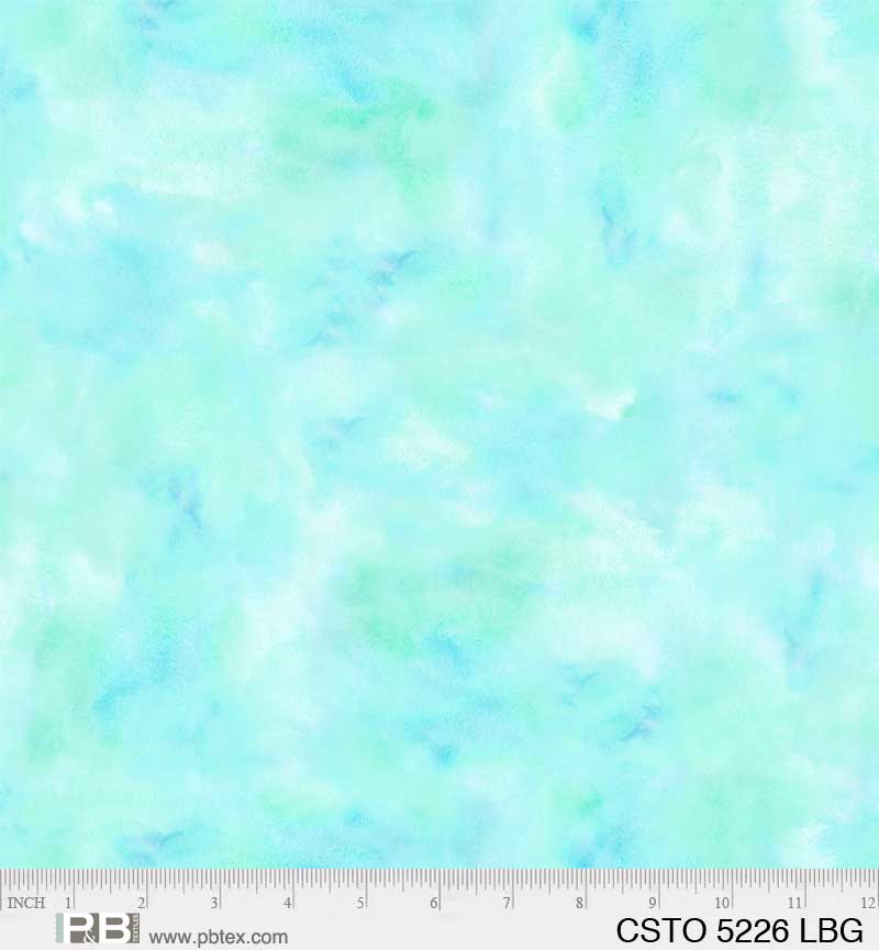 P & B Textiles Color Stories LBG Light Blue Green Fabric