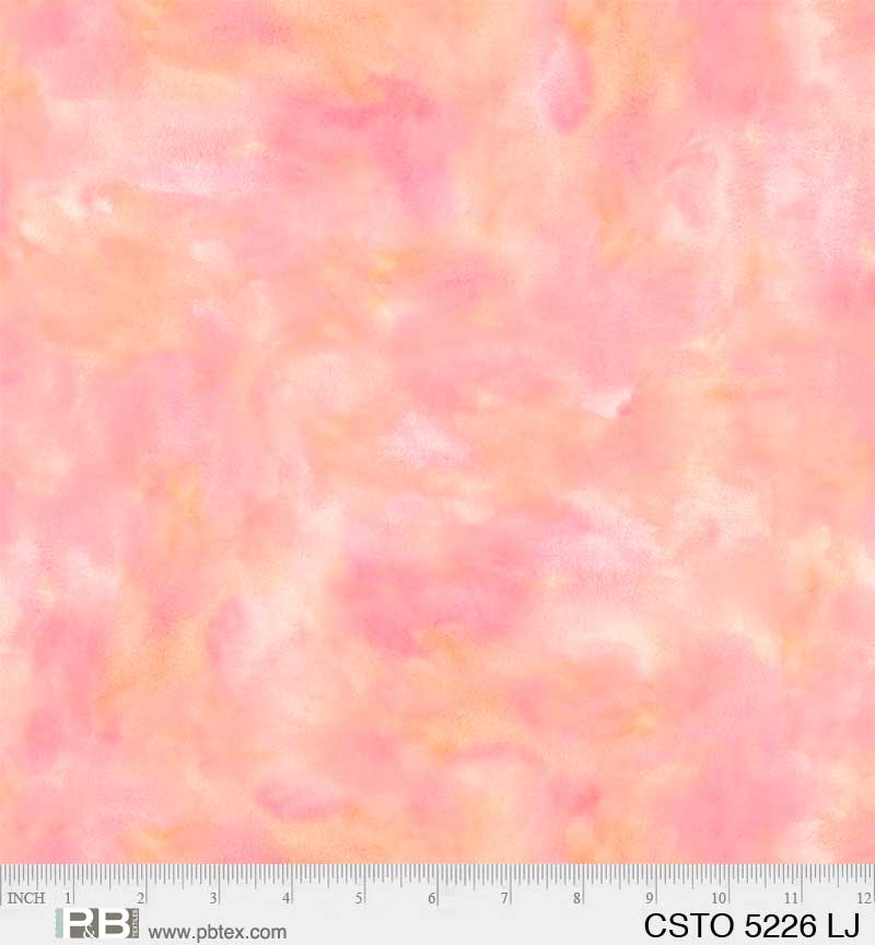 P & B Textiles Color Stories LJ Coral Pink Fabric