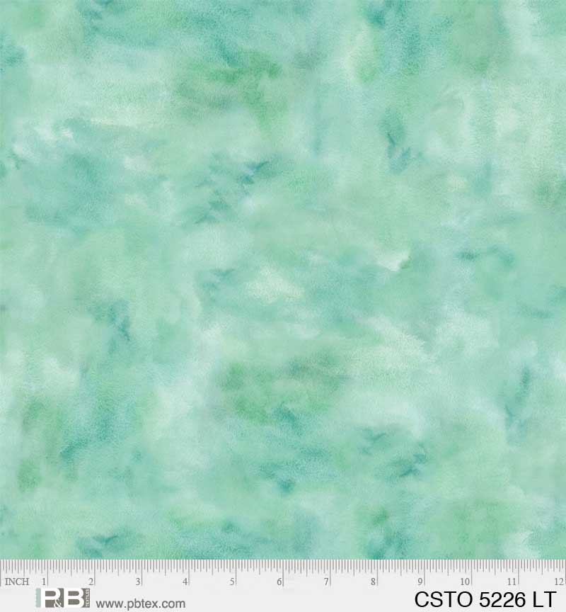 P & B Textiles Color Stories LT Light Turquoise Fabric