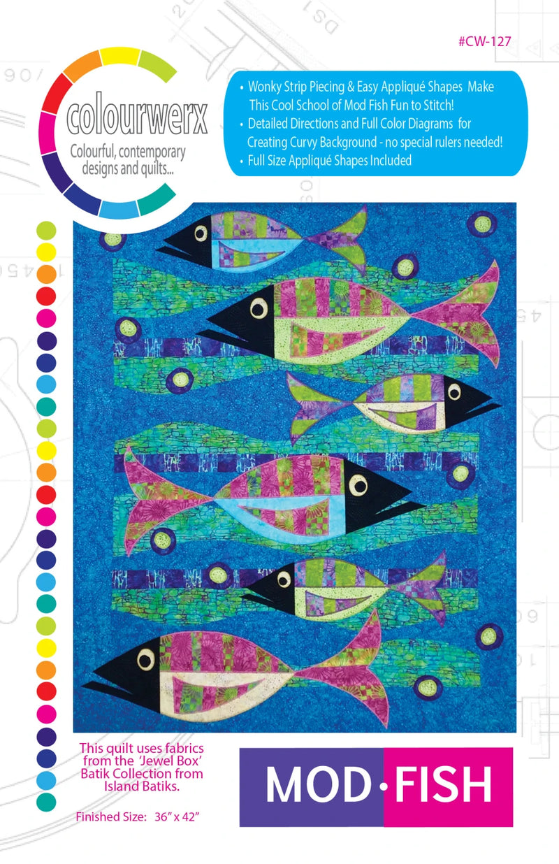 Colourwerx Mod Fish Quilt Pattern