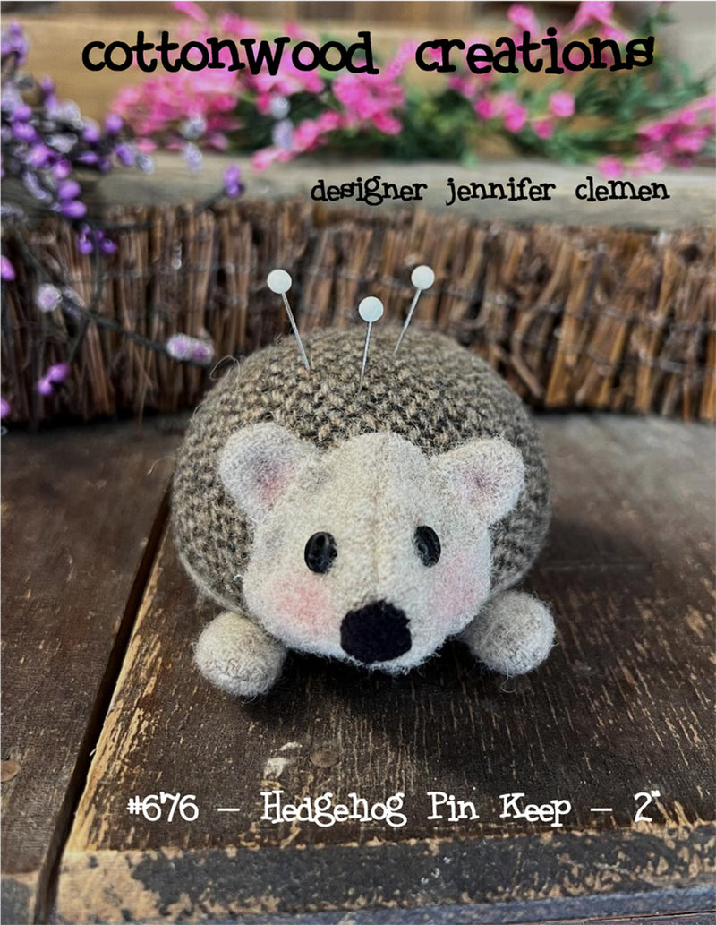 Cottonwood Creations Hedgehog Pin Keep Pattern