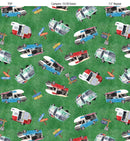 All New England Shop Hop 2025 Campers Green Fabric