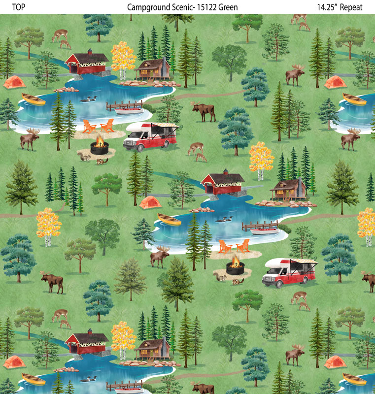 Pre Order All New England Shop Hop 2025 Campground Scenic Fabric