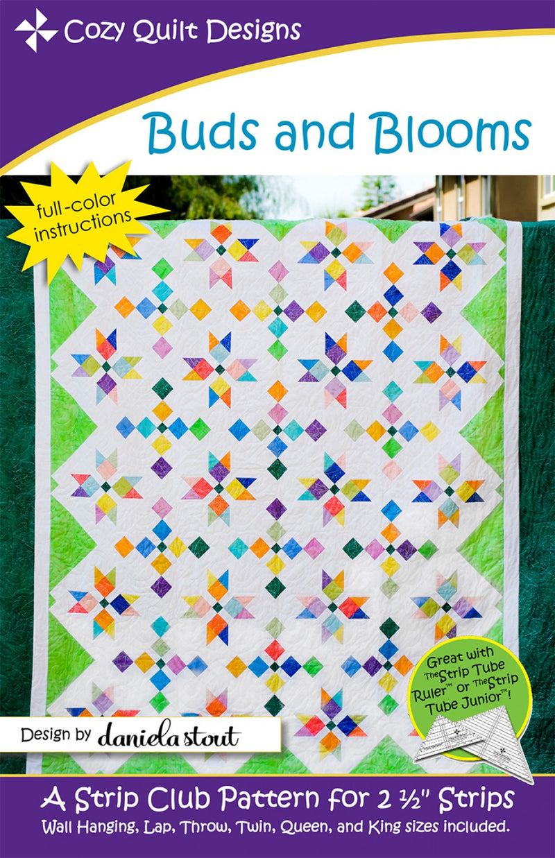 Cozy Quilt Designs Buds and Blooms Quilt Pattern ONLINE PURCHASE ONLY