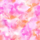Maywood Studio Bloom Bright Pink Orange Watercolor Wash Fabric