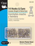 Hook &amp; Eye Size 2 Nickel From Dritz