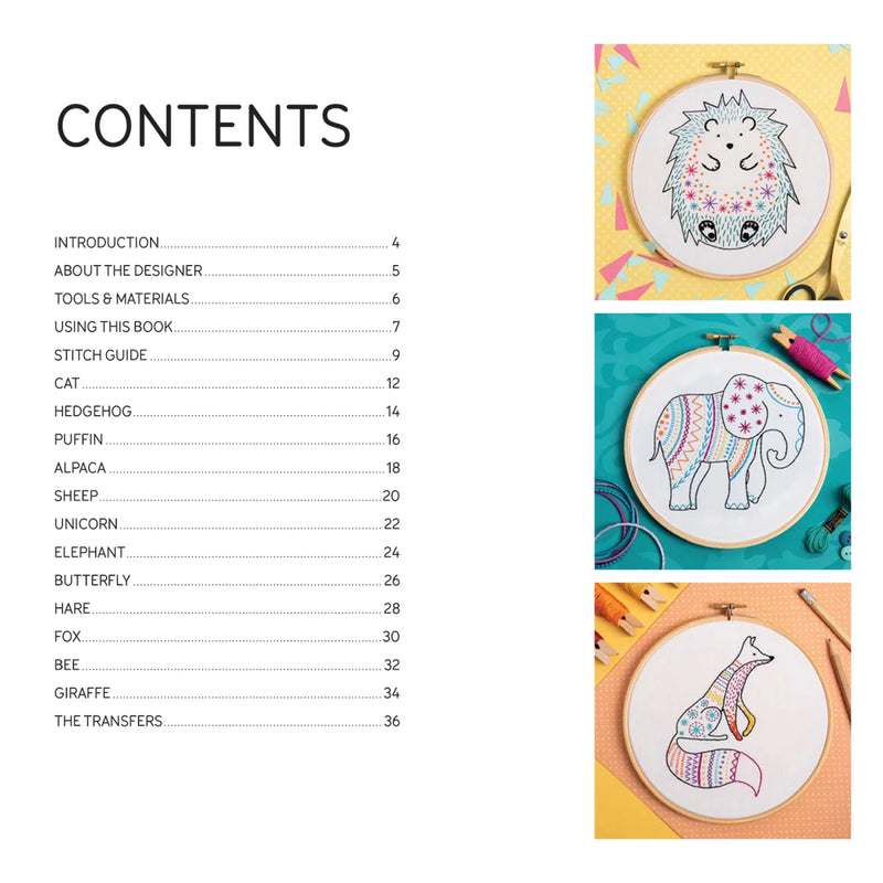 Embroidery Made Easy: Awesome Animals Book