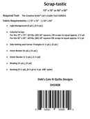 Deb's Cats And Quilts Scrap-Tastic Pattern