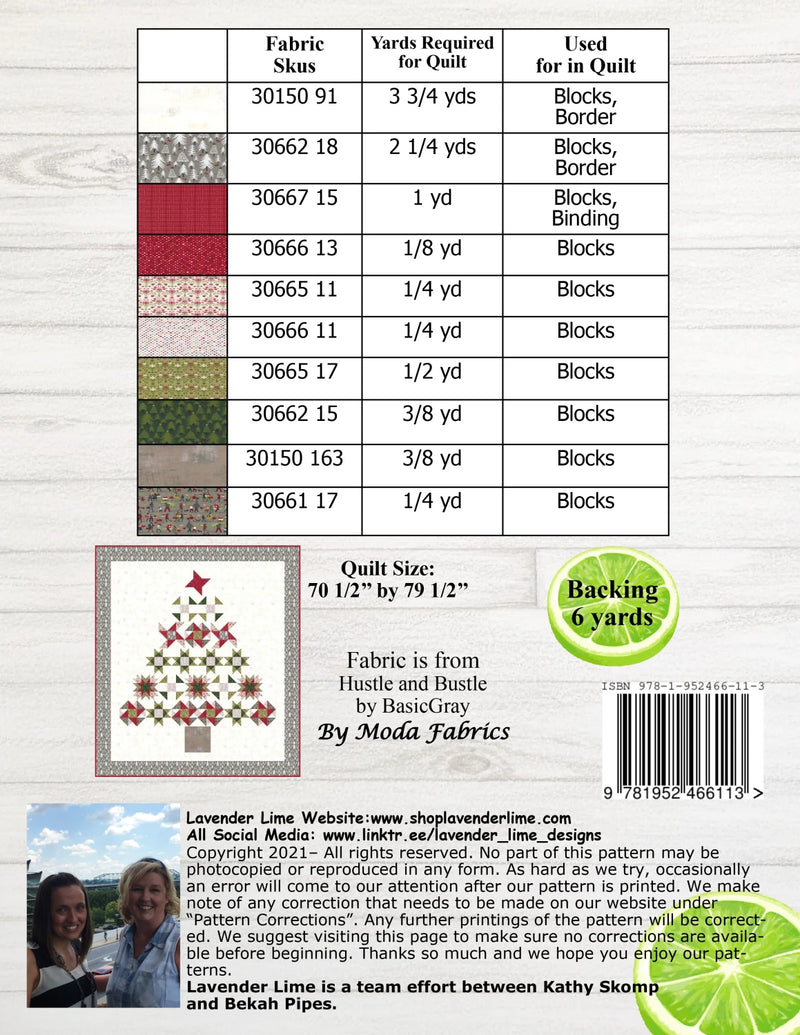 Lavender Lime Christmas At Home Pattern