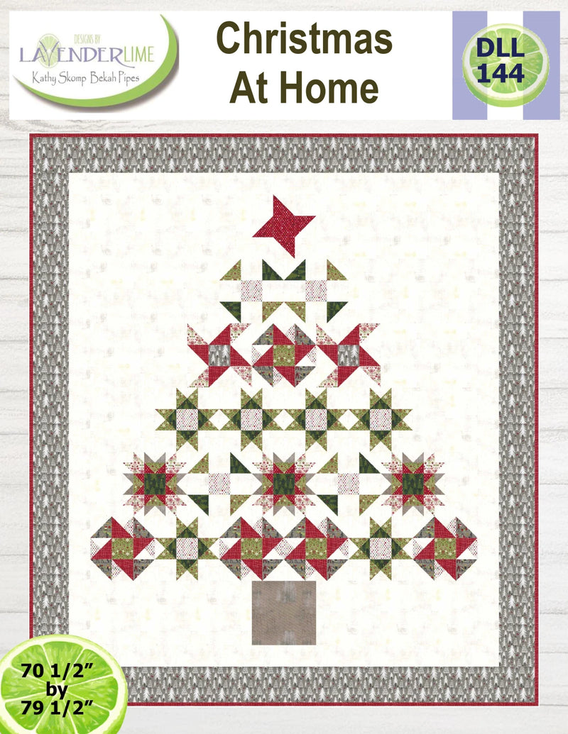 Lavender Lime Christmas At Home Pattern