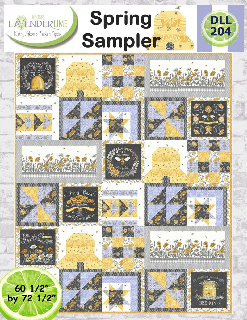 Lavender Lime Spring Sampler Pattern