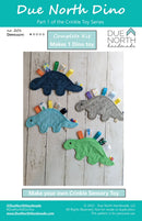 Dino Crinkle Toy Kit By Due North Handmade