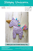 Sleepy Unicorn Crinkle Toy Pattern
