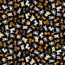 TT Dogs Rule Tossed Small Dogs Fabric