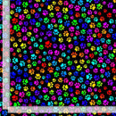 Timeless Treasures Puparazzi Bright Dog Paw Prints Fabric