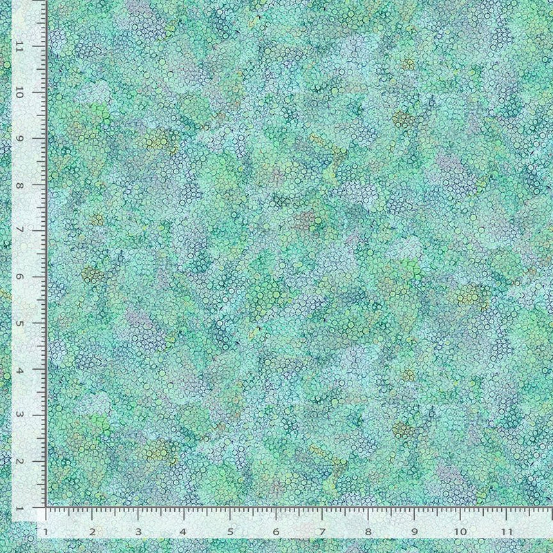 Timeless Treasures Garden Delights Bubble Texture Aqua Fabric