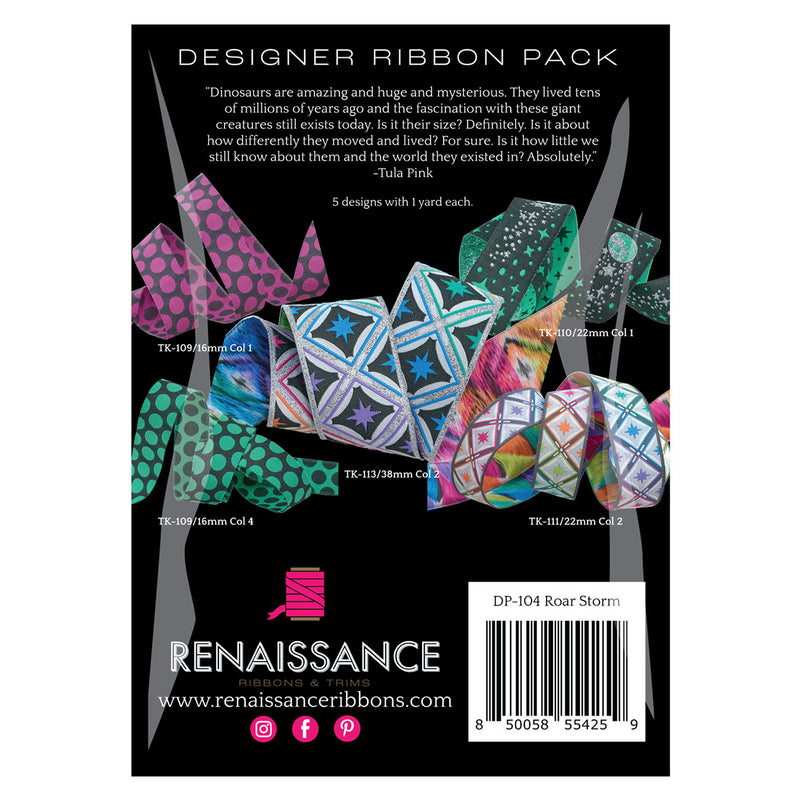 Tula Pink Roar Storm Ribbon Pack