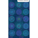 Northcott Stonehenge Marrakech Mandala Blocks Navy Multi Panel