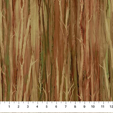 Northcott Cedarcrest Falls Rust Twig Texture Fabric