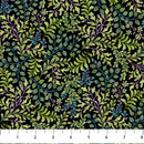 Northcott Nightshade Tossed Leaf Black Fabric