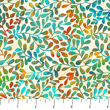 Northcott Boho Blooms Sprigs Cream Multi Fabric