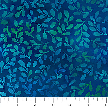 Northcott Boho Blooms Sprigs Navy Fabric