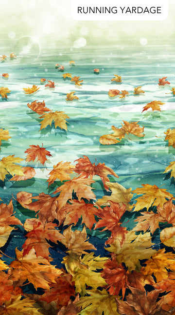 Northcott Autumn Breeze Ombre Teal Multi Fabric