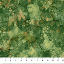 Northcott Autumn Breeze Leaf Texture Dark Green Fabric