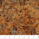 Northcott Fox Den Trees Rust Fabric