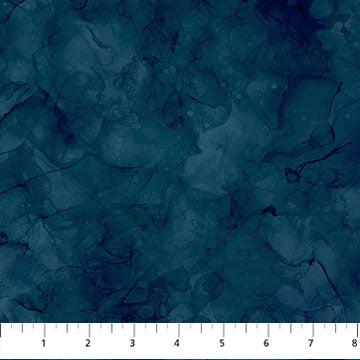 Northcott Fox Den Marble Texture Dark Teal Fabric