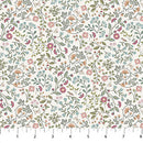 Northcott Woodland Heart Mini Floral Cream Fabric