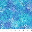 Northcott Coral Reef Bubbles Blue Fabric