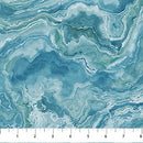 Northcott Smooth Sailing Wave Texture Medium Blue Fabric