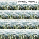 Northcott Altitude Border Stripe Blue Multi Fabric