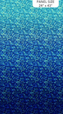 Northcott Starry Night Ombre Dark Blue Multi Fabric