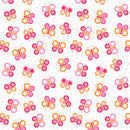 Benartex Butterfly Swirl Daisy Up Pink Fabric