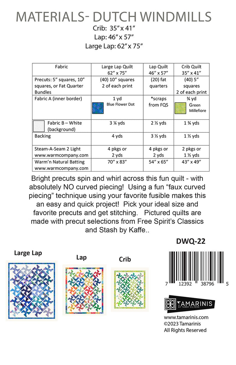 Dutch Windmills Quilt Pattern