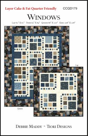 Debbie Maddy Tiori Designs Windows Quilt Pattern ONLINE PURCHASE ONLY